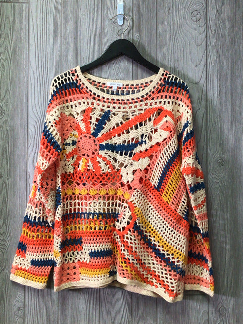 Johnny Was Crochet Sweater Size Large